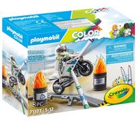 Playmobil color 71377 : moto da corsa per bambini dai 4 anni