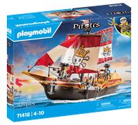 Playmobil 71418 nave pirata con due personaggi per bambini dai 4 anni