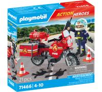 PLAYMOBIL 71466 - Action Heroes - Moto dei Pompieri - 1 pz.