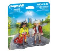 Playmobil 71506 Medic with Injured Person DuoPack, emergency rescue services toy
