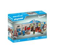 PLAYMOBIL - Cars 71620 Garage Vespa Anni 60, comprensiva di Piattaforma di Solle