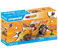 Playmobil funstars 71633 racing pizza giocattolo - per bambini dai 4 anni