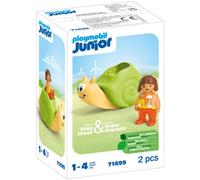 PLAYMOBIL Junior 71699 Caracol balancín con sonajero, Incluye Figura de niña, Ju