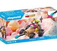 PLAYMOBIL Speedy Ice Cream Cone Set da gioco con statuine, Gelato sfrecciante