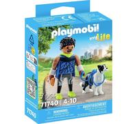 PLAYMOBIL 71740 Homme sportif avec Border Collie