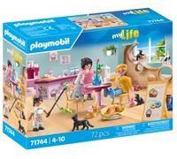 PLAYMOBIL | My Life | Casa dei Cuccioli, Set di Figurine Animali | Giocattolo per Bambini dai 4 anni | 71743, Cat Café