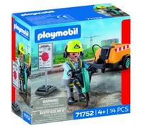 PLAYMOBIL 71752 - Action Heroes - Lavoratore con Martello Pneumatico - 1 pz.