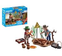PLAYMOBIL 71805 Ricercatori e sito paleontologico con fossili, My Life, Dinos, 41 pezzi, dai 4 anni in su