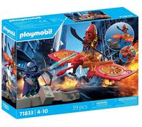 Playmobil Set da gioco Hero Drone contro Ninja Cattivo - Drone con statuine