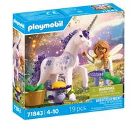 PLAYMOBIL Lucky Lavender Collectible Unicorn with Fairy Set da gioco con statuine, Unicorno lavanda fortunata da collezione con fata