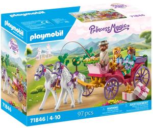 PLAYMOBIL 71846 - Princess Magic - Carrozza con la Principessa e il Principe - 1 pz.