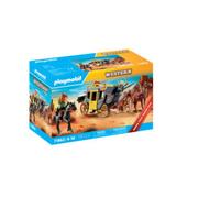 PLAYMOBIL | Promo Pack | Rapina alla diligenza | Giocattolo da 4 anni | Regalo per bambini | Set di gioco avventuroso con figure e cavalli | 71862