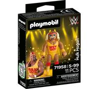 PLAYMOBIL | WWE® | Hulk Hogan™ | Personaggio Superstar leggendario con accessori e base | Per fan da 5 anni | 71958