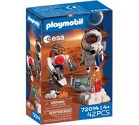 PLAYMOBIL Space Astronauta ESA con robot | Con Mars Crawler, stazione di analisi e 3 campioni di roccia | Set di giocattoli di alta qualità | Per bambini dai 4 anni in su | 72014