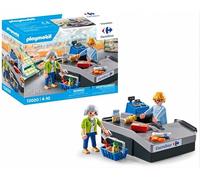 Playmobil 72020 - Caisse Carrefour - Edizione esclusiva Carrefour - Universo Supermercato - Figure e Accessori - Gioco d'imitazione da 4 anni