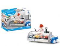 Playmobil 72021 Carrefour Controsoffitto Prodotti Freschi - Estensione Supermercato con Figura e Accessori - Gioco d'imitazione per Bambini da 4 Anni