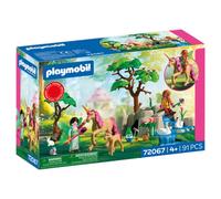 PLAYMOBIL Fantasy & Magic Fairy Outing | 2 fate, famiglia di unicorni e Joyling con grotta di pietre preziose | Stimola la creatività | Giocattolo per bambini dai 4 anni in su | 72067