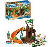 PLAYMOBIL | Animals & Friends | Zoo Gita nella giungla | Grande albero della giungla con canoa e lama di catapulta | giocattolo per bambini dai 4 anni in su | 72071