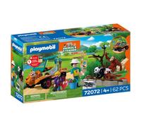 Playmobil 72072 zoo: guardiano di zoo con veicolo