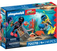 PLAYMOBIL 72078 - City Action - Poliziotto Sub con Tesoro - 1 pz.