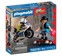 Playmobil 72079 Set Polizia Motocicletta - 17 Pezzi con 2 Figure