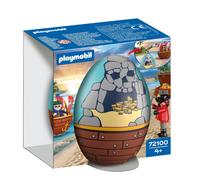 Playmobil 72100 Play Eggg: pirata - uovo sorpresa con pirati, cannone, scrigno d