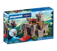 PLAYMOBIL | Cavalieri | Grande Castello di Leone | Castello con ponte levatoio, cannoni e botola | Giocattoli per bambini dai 4 anni in su, 72112