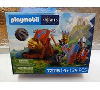Playmobil Lion Knights Fire Cannon Construction Game Oro Bambini