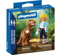 PLAYMOBIL 72172 - DuoPack - T-Rex con Ricercatrice - 1 pz.