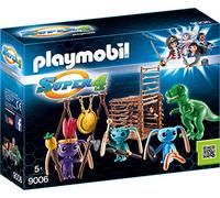 PLAYMOBIL 9006 - Guerrieri Alien con Trappola per T-Rex, Multicolore