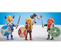 Playmobil - 9893 - History - 3 vichinghi - in imballaggio in plastica, senza scatola di cartone blu