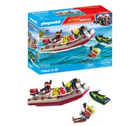 PLAYMOBIL Action Heroes 71464 Gommone dei Pompieri e acquascooter Inclusi