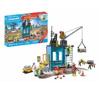PLAYMOBIL Action Heroes Promo Pack 71650 Cantiere, con tre personaggi, gru mobil