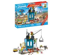 PLAYMOBIL Action Heroes Promo Pack 71650 Cantiere, con tre personaggi, gru mobile e tanti accessori inclusi, giocattolo per bambini dai 4 anni in su