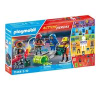Playmobil - Acton Heroes 71468 - My figures: Pompieri, con figure personalizza