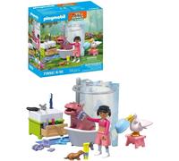 PLAYMOBIL Animali & Friends Bagno Divertente Ippopotamo Doccia Giochi 71950 34pc