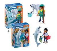 PLAYMOBIL | Animals & Friends | Set Zoo 2 | Animali e cura allo zoo con orso polare e guardiano | Scoperta ludica del mondo animale con accessori | Per bambini dai 4 anni in su | 210531