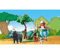 Playmobil Asterix 71160 Wild Boar Hunting, With Tilting Tree, Toy for Children A