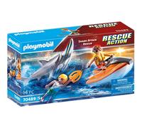 Playmobil Barca di attacco e salvataggio degli squali