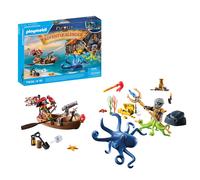 Calendario dell'avvento playmobil 71636: pirati per bambini 4+ - 24 sorprese tema piratesco