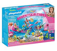 PLAYMOBIL Calendario dell'Avvento 70777 Sirene da Bagno, dai 4 Anni