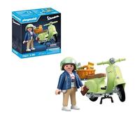 PLAYMOBIL Cars 71621 1969 Vespa 150 Sprint Veloce, Verde Chiaro, Modello Fedele