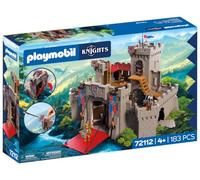 PLAYMOBIL | Cavalieri | Grande Castello di Leone | Castello con ponte levatoio, cannoni e botola | Giocattoli per bambini dai 4 anni in su, 72112