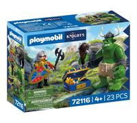 Playmobil Gioco Di Costruzione Troll With Lion Knight Treasure