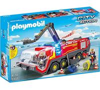 PLAYMOBIL City Action 5337, Mezzo antincendio dell'aeroporto con luci e Suoni, dai 4 Anni