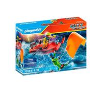 PLAYMOBIL City Action 70144, Tender di Salvataggio della Guardia Costiera, dai 4 Anni