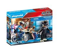 PLAYMOBIL City Action 70573, Poliziotto in Bici e borseggiatore, dai 4 ai 10 Anni
