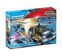 PLAYMOBIL ® elicottero della polizia veicolo di fuga