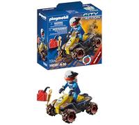 Playmobil city action 71039 quad fuoristrada per bambini dai 4 anni in su