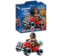 PLAYMOBIL City Action 71090 Brandweer Speed Quad met terugtrekmotor, speelgoed v